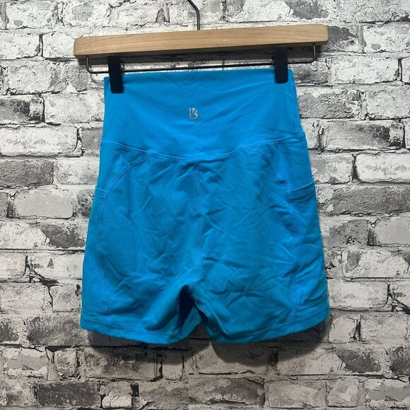EUC Buffbunny Collection Rosa High Waisted 3" Shorts Size Small (Blue) - Picture 4 of 9
